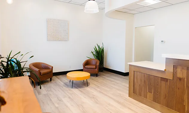 Rosemount office reception lobby