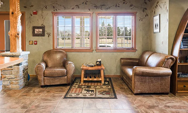 Woodbury Office cozy patient waiting room